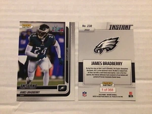 James Bradberry #238 Eagles 1 of 368 made 2022 Panini Instant NFC Champions SB57 - Picture 1 of 1