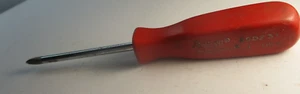 Vintage Snap on SSDZ31 Red Hard Handle Pozidriv #1 Screwdriver USA - Picture 1 of 3