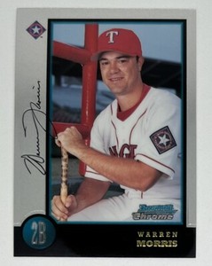 1998 Bowman Chrome  Warren Morris #72 Rookie   RC Texas Rangers