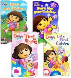 Nickelodeon Dora The Explorer Baby Toddler Board Books - Set of Four - Picture 1 of 2