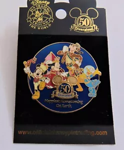 Vintage Disney Pin Trading 50th Anniversary Mickey Minnie Goofy Pluto Donald 3D - Picture 1 of 4