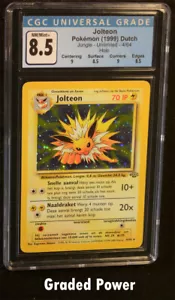 Pokemon Jungle Unlimited Dutch Jolteon CGC 8.5 Holo HOLANDÉS (1269) 4/64 - Imagen 1 de 2