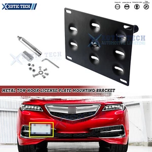 Metal Tow Hook License Plate Mounting Bracket For 2015-2021 Acura TLX Honda Fit - Picture 1 of 9