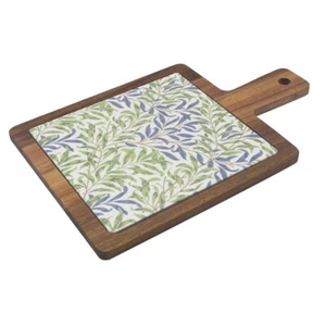 WILLIAM MORRIS WILLOW ACACIA WOOD CHEESE GRAZING BOARD - Picture 1 of 1