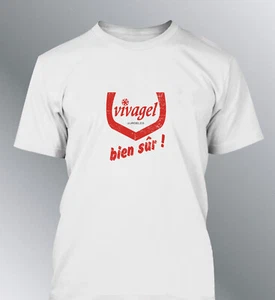 tee shirt Vivagel bien sur Vintage années 80 surgélé marque disparue aspect usé - Imagen 1 de 3