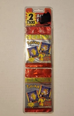 1999 Pokémon Artbox Action Flipz Premier Edition lacrado de fábrica blistered pacote com 2 - Imagem 1 de 4