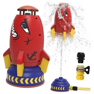 Sprinkler Rocket Launcher Toys for Kids - Outdoor Water Toys Water Red rocket - Picture 1 of 8