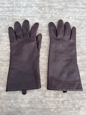 Mixit Women's Leather Gloves Size 7/12 Chocolate Brown - Image 1 of 4