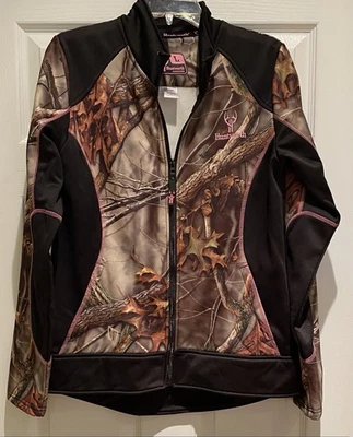 Chaqueta de Caza HUNTWORTH Para Mujer Talla Grande Cremallera Completa Árbol Camuflada Borde Rosa Foto 1 de 4
