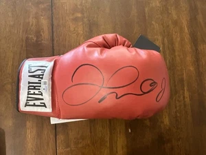 Autographed/Signed Floyd Mayweather Jr. Red Everlast Boxing Glove Beckett *NR* - Picture 1 of 8