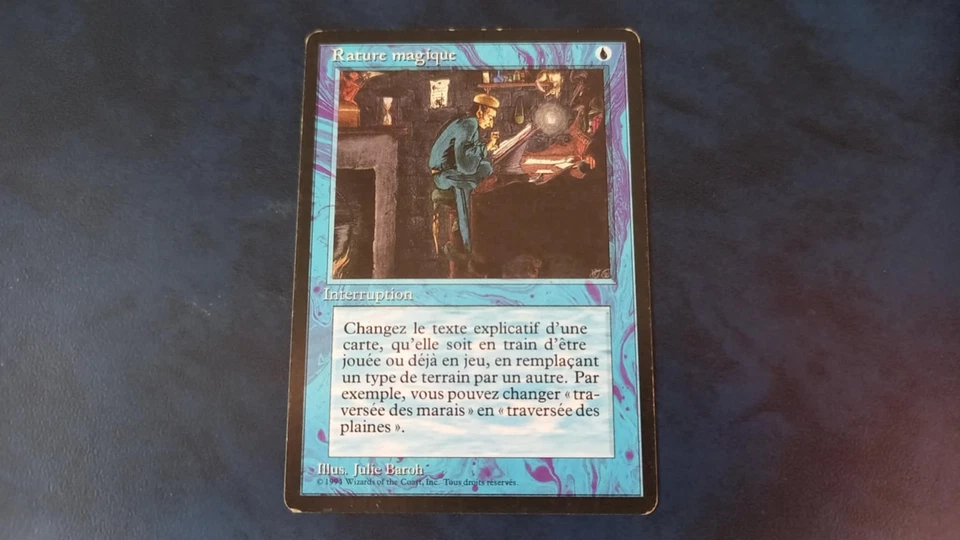 MTG – Carte Magic - Rature magique - 3ème édition Bords Noirs (FBB) – EX/LP - Photo 1/2