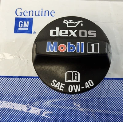 New Genuine GM 0W-40 Mobil 1 Engine Oil Tank Filler Cap Fits 19-24 Corvette - Image 1 of 4