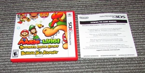 Mario & Luigi: Bowser's Inside Story Case & Inserts Only (No Game) Nintendo 3DS - Picture 1 of 3