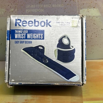 Pesas de muñeca Reebok Toning Thumb-Lock 2 lb cada juego de 2 manos suaves espera Foto 1 de 4