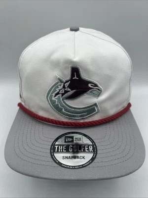 Gorra de golf Vancouver Canucks New Era "The Golfer" óptica blanca con cierre a presión H121 Foto 1 de 4