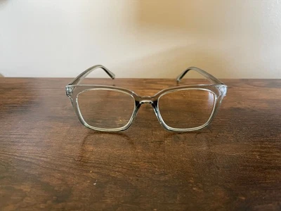 Monturas de gafas minimalistas modernas cuadradas transparentes transparentes solo 53-17-140 mm Foto 1 de 4