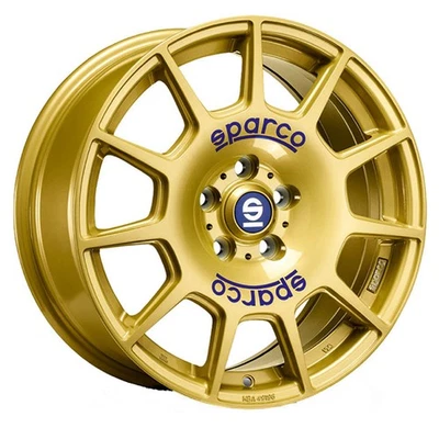 CERCHIO IN LEGA SPARCO SPARCO TERRA PER SUBARU XV 7,5X17 5X100 RACE GOLD BLUE L - Immagine 1 di 4