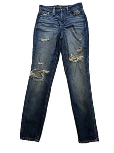 Buckle Black - Mom Jeans - Size 25 - Denim - Distressed - High Rise 29.5” Inseam - Picture 1 of 19