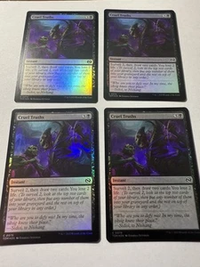 Cruel Truths x4 Tarkir: Dragonstorm Foil - Picture 1 of 3