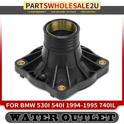 Termostato de refrigerante del motor carcasa salida de agua para BMW 540i 530i 1994 1995 740iL Foto 1 de 4