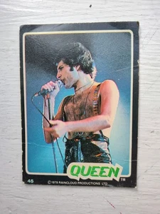 Freddie Mercury 1979 Donruss Rock Stars "Queen". Card #45. - Picture 1 of 4