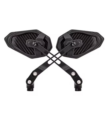 Espejos retrovisores laterales para BMW G310R G310GS C400X C400GT elegante aluminio carbono Foto 1 de 4