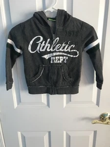 GreenDog Gray Zipper Jacket With Hood Boy Size 5 gently Used - Picture 1 of 3