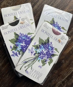 NOS Vintage Bonwit Teller Bontell Deluxe Nylon Stockings Pantyhose Size A Lot/4 - Picture 1 of 10