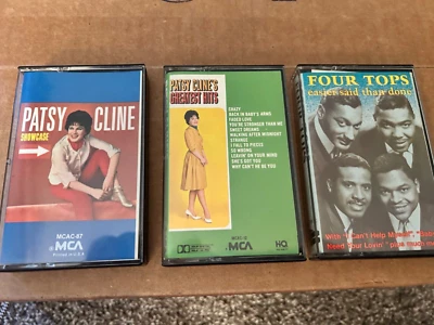Patsy Cline Greatest Hits/ Showcase and Four Tops Cassette Tapes  - Image 1 of 4
