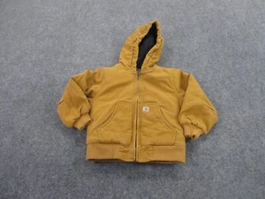 Carhartt Jacket Boys 4T Canvas Heavy Lined Coat Workwear Outdoors Youth - Picture 1 of 12