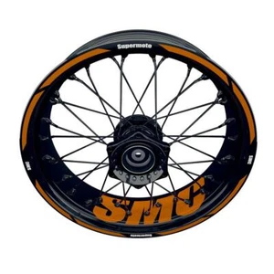 Pegatina de llanta moto Wheelsticker para KTM SMC naranja Supermoto - Imagen 1 de 2