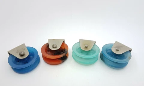 Soviet Vintage Retro Furniture Wheels 4x colors choice USSR Cover