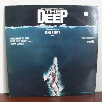 John Barry The Deep Soundtrack 1977 Blue Vinyl + Poster / Donna Summer / Beckett - Image 1 of 4