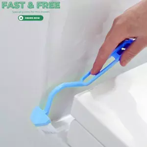Mini Toilet Cleaning Brush - Random Style & Color - Compact and Effective - NEW - Picture 1 of 10
