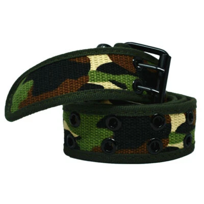 Canvas Double Grommet Hole Belt  " 100% Cotton & Strong & Unisex "  Up to 4XL - Image 1 of 4