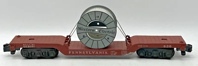Gilbert American Flyer 936 Western Electric/Pennsylvania Depressed Center Flat - Image 1 of 4