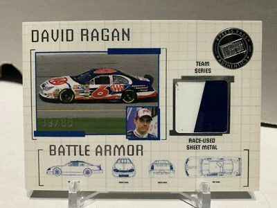 DAVID RAGAN 2007 PRESS PASS STEALTH RACING RACE-USED SHEET METAL CARD /85 #BA-T4 - Image 1 of 2