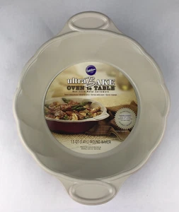 Wilton Round Non Stick Metal ServeWare Pan Handles Oven To Table 1.5 Qt - Picture 1 of 13