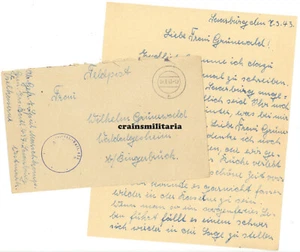 Orig. Feldpost Brief Soldat Gren.Ers.Btl.437 Saarburg SARREBOURG Frankreich 1943 - Bild 1 von 2