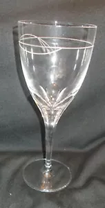 Vintage Gorham Crystal Clear Cut Etched Pulled Stem Wine Water Glass Goblet - Picture 1 of 9