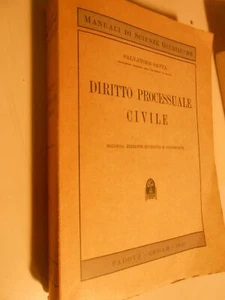 LIBRO: -DIRITTO PROCESSUALE CIVILE - S.SATTA - CEDAM 1950 - Imagen 1 de 1