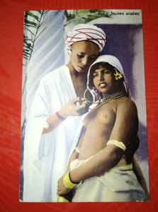 CPA TUNISIE n° 691 - Jeunes Arabes .Lehner & Landrock.tunis NUDE seins nus - Imagen 1 de 2