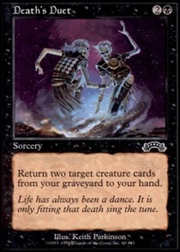 4x Death's Duet ~ Lightly Played Exodus MTG Magic x4 4 UltimateMTG Playset Black - Image 1 of 1