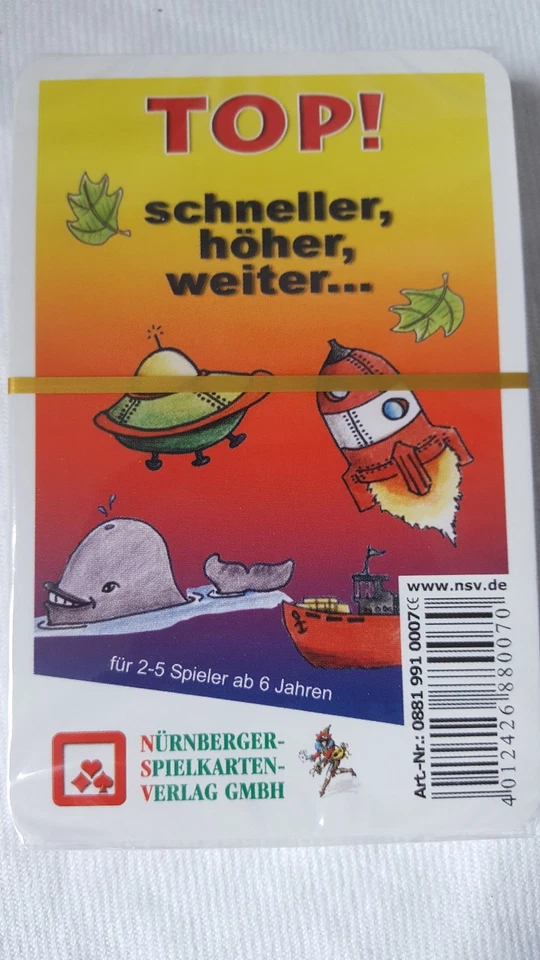 Quartett Tpo schneller höher weiter  NSV NEU Spiel Wissen ANGEBOT TOP PREIS  - Bild 1 von 4