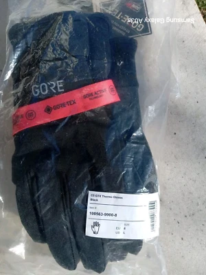 НОВЫЙ с ярлыками! *БОЛЬШИЕ* ЧЕРНЫЕ GORE C5 GORE-TEX термостойкие водонепроницаемые теплые велосипедные перчатки  - Изображение 1 из 4