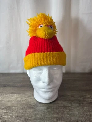 复古芝麻街 Big Bird KIDS 青少年尺寸冬季无檐帽 — 第 1/4 张图片