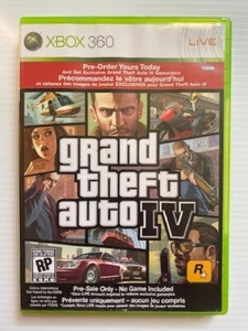 Grand Theft Auto IV Pre-Order Promo w/CODE (Xbox 360) PreSale Only RARE NO GAME - Bild 1 von 4