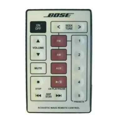 1PCS Bose Acoustic Wave Remote Control for CD-3000 Music System White - Image 1 of 4