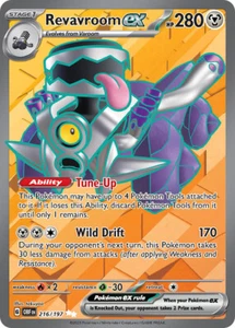 Pokemon TCG GCC Revavroom ex OBF 216/197 English EXC/NM Obsidian Flames FA - Imagen 1 de 1