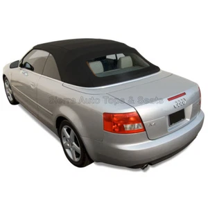 Audi A4 2003-09 Convertible Soft Top, w/Glass Window, Twill Cloth, Black - Bild 1 von 9